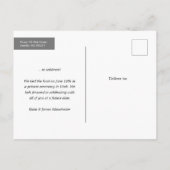 発表祝の良い事 案内ポストカード (裏面)