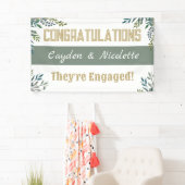 発表！カスタム婚約バナー 横断幕 (インサイチュ)