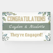 発表！カスタム婚約バナー 横断幕 (横)