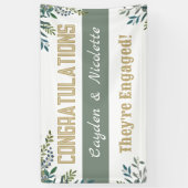 発表！カスタム婚約バナー 横断幕 (縦)