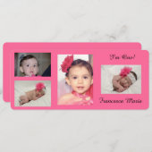 発表 案内状 (正面/裏面)