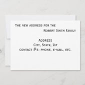 発表 – 私たちの巣を成長させた… 案内状 (裏面)