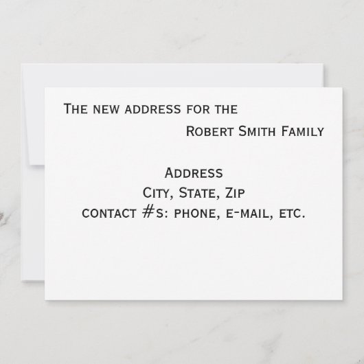 発表 – 私たちの巣を成長させた… 案内状 (裏面)