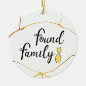 発見された家族のDNAツリー セラミックオーナメント (正面)