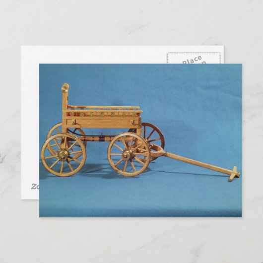 発見された戦車の再現 ポストカード (正面/裏面)