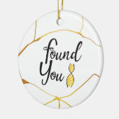 発見されたDNA金ゴールドクラックオーナメント セラミックオーナメント (左)