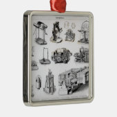 発見そして使用への楽器の メタルオーナメント (右)