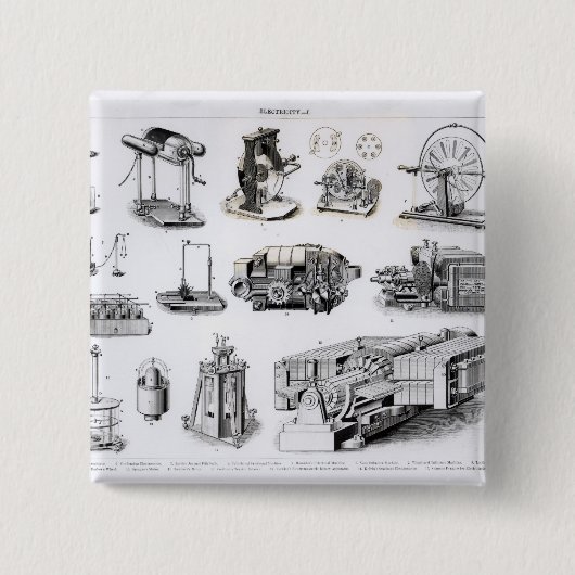 発見そして使用への楽器の 缶バッジ (正面)