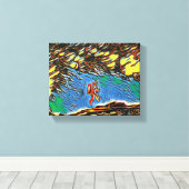 "発見に浮かぶ：科学者の旅" キャンバスプリント (インサイチュ (ウッドフロア))