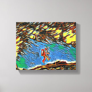 "発見に浮かぶ：科学者の旅" キャンバスプリント