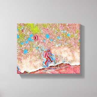 発見に浮かぶ：科学者の旅 キャンバスプリント