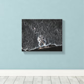 "発見に浮かぶ：科学者の旅" キャンバスプリント (インサイチュ (ウッドフロア))