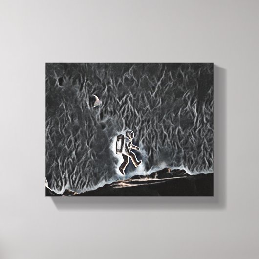 "発見に浮かぶ：科学者の旅" キャンバスプリント (正面)