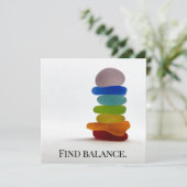 発見のバランスのブランクNotecard シーズンカード (スタンド正面)