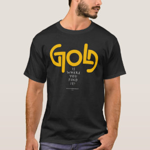 発見の金ゴールドAmbigram Tシャツ