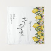 発見主スクイーズ水カラーレモンウェディングシャワー タペストリー (正面(横))