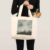 発見海の霧の大尉の清算 ラージトートバッグ (正面(商品))