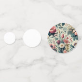 発見素晴らし春フローラ植物模様 コンフェッティ (正面)