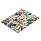 発見素晴らし春フローラ植物模様 ノートブック (左側)