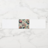 発見素晴らし春フローラ植物模様 ペットボトルラベル (シングルラベル)