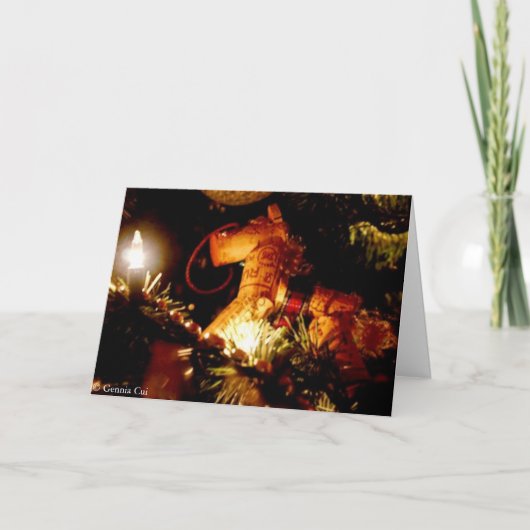 発言を用いるカリフォルニアクリスマス シーズンカード (正面)