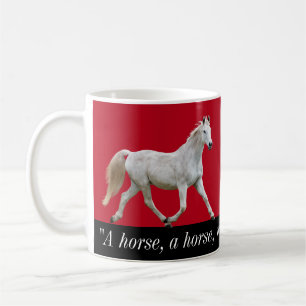 発言を用いる白馬のマグ コーヒーマグカップ