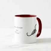 発言を用いる蠍座のマグ マグカップ (正面右)