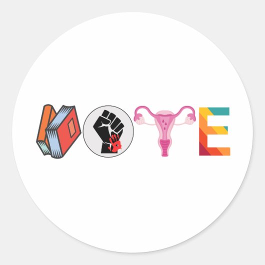 発言禁止図書リプロダクティブ権政治 ラウンドシール (正面)