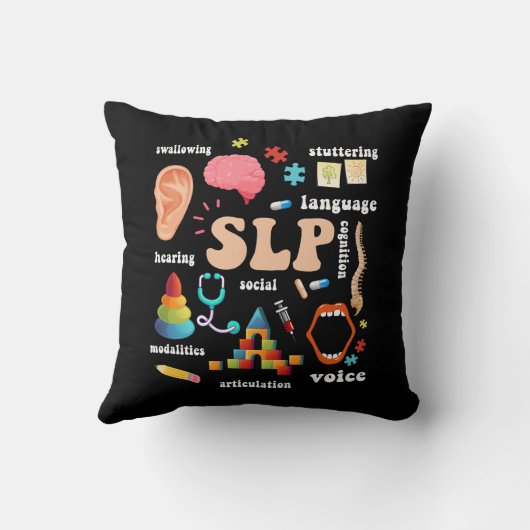 発話言語病理学演説テラ クッション (裏面)