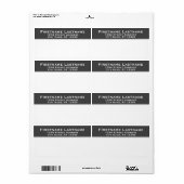 発送ラベル - シンプルな返送先住所 クラシック ラベル (フルシート)