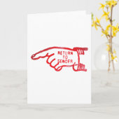 発送人に返送 カード (黄色い花)