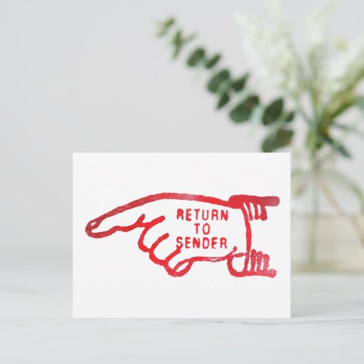 発送人に返送 ポストカード (スタンド正面)