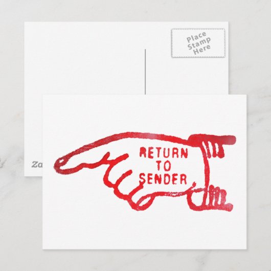 発送人に返送 ポストカード (正面/裏面)