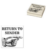 発送人に返送 ラバースタンプ (押印)