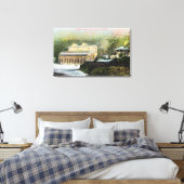 発電所の外観 キャンバスプリント (インサイチュ (寝室))