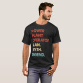 発電所の運転者人神話の伝説1 Tシャツ (正面フル)