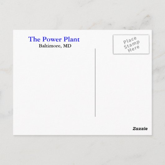 発電所 ポストカード (裏面)