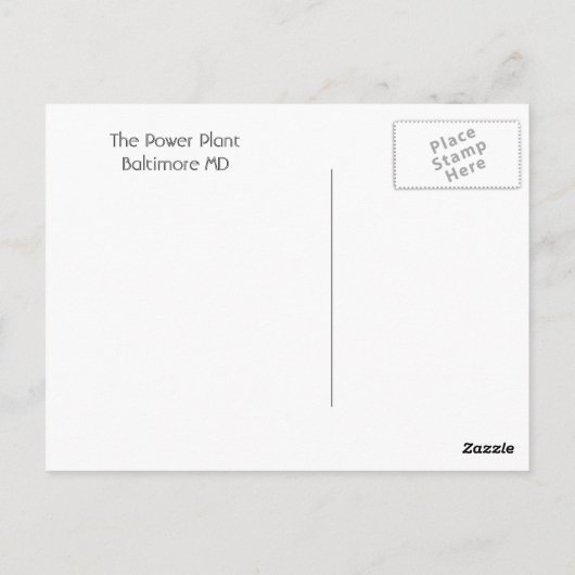 発電所 ポストカード (裏面)