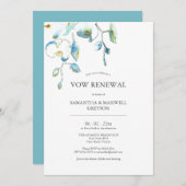 発願の更新記念日招待状フローラ 招待状 (正面/裏面)