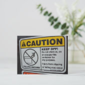 登らない標識 ポストカード (スタンド正面)