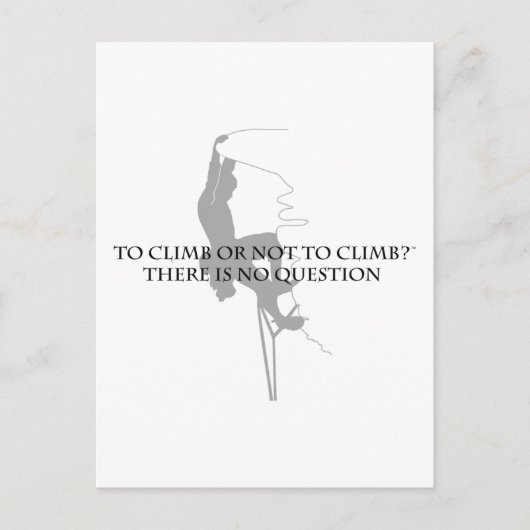 登るか登らないか… ポストカード (正面)