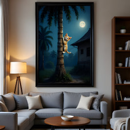 登ることを学ぶ – かわいい猫の瞬間 ポスター