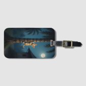 登ることを学ぶ – かわいい猫の瞬間 ラゲッジタグ (正面横)