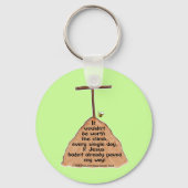 登る価値 キーホルダー (正面)