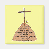 登る価値 マグネット (正面)