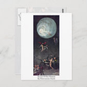 登る賛美。ヒエロニムス・ボッシュ ポストカード (正面/裏面)