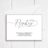 登シンプル録ブライダルシャワー エンクロージャーカード