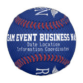 登パーソナライズされた録済みナーステキストイベント玉 野球ボール (正面)