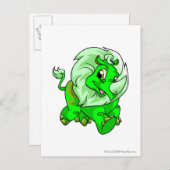 登夢白熱［赤熱］光を放つ ポストカード (正面/裏面)