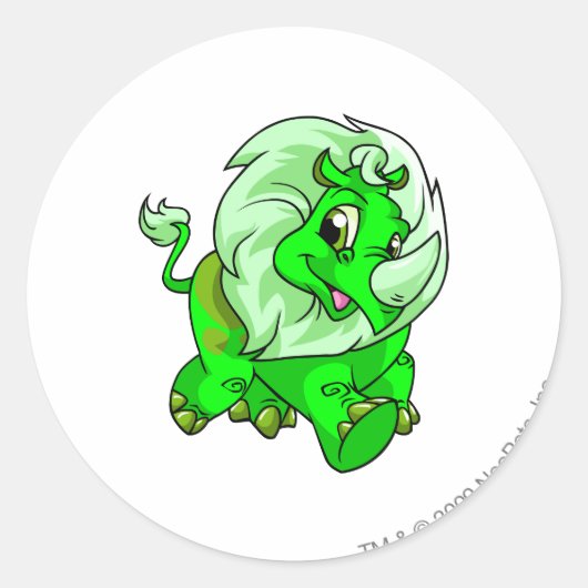 登夢白熱［赤熱］光を放つ ラウンドシール (正面)